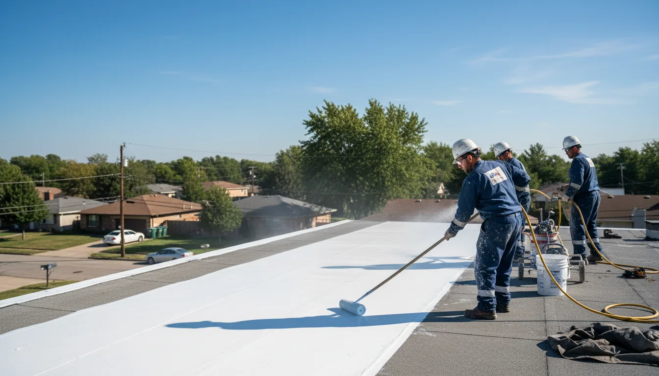 Commercial roof coating in Troy, SC near me